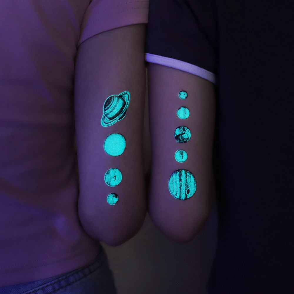 Planets Luminous Tattoo