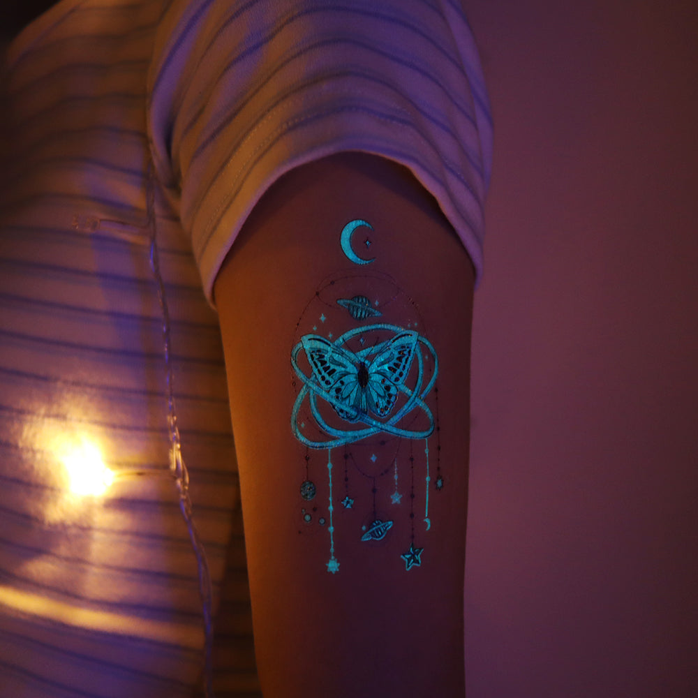Mystic Butterfly Luminous Tattoo