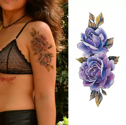 Royal Purple Bloom Tattoo