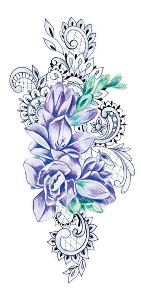 Lacy Flower Tattoo