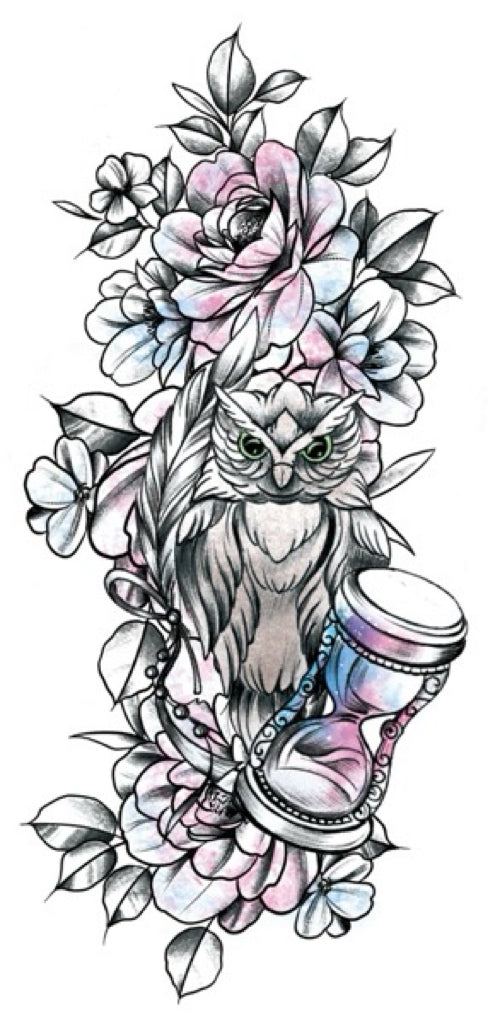 Owl Time Tattoo