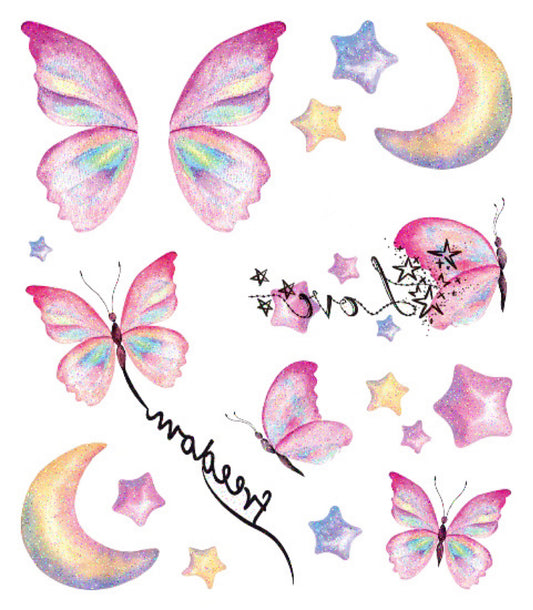 Ethereal Butterfly Glitter Tattoo